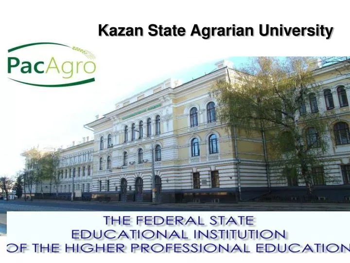 kazan state agrarian university