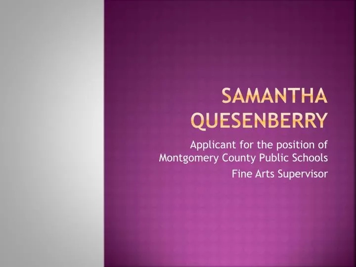 samantha quesenberry