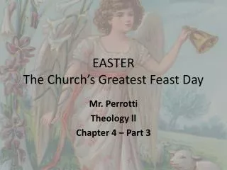 EASTER The Church’s Greatest Feast Day