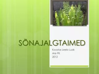 s najalgtaimed