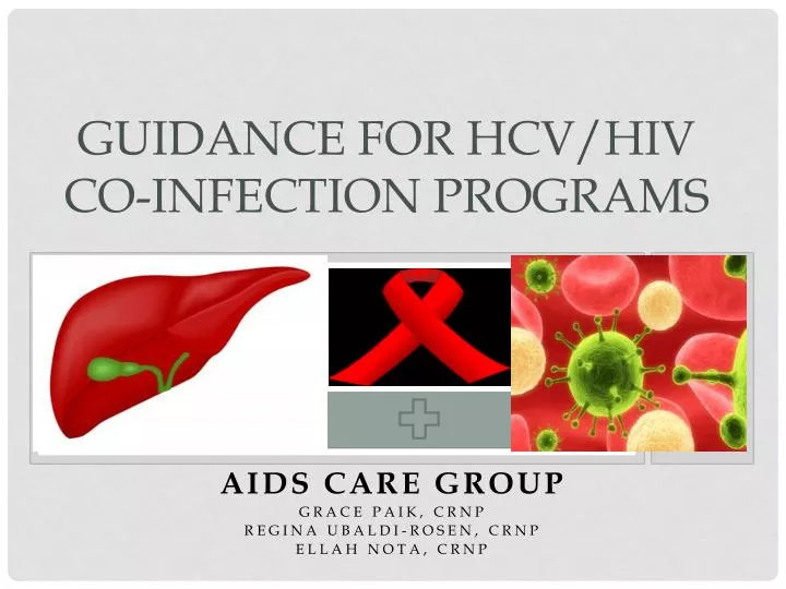 guidance for hcv hiv co infection programs