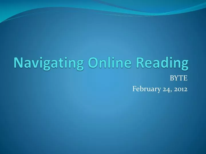 navigating online reading