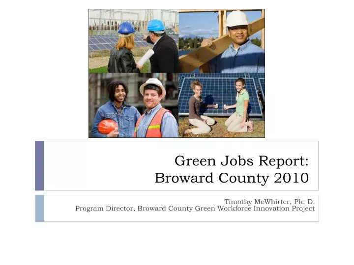 green jobs report broward county 2010