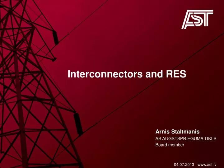 interconnectors and res
