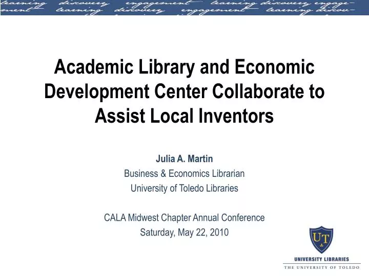 academic library and economic development center collaborate to assist local inventors