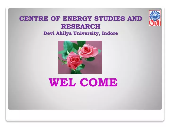 centre of energy studies and research devi ahilya university indore