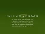 F I V E R I V E R S M E T R O P A R K S - slide 1