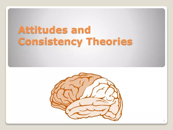 attitudes and consistency theories