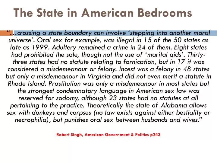 the state in american bedrooms