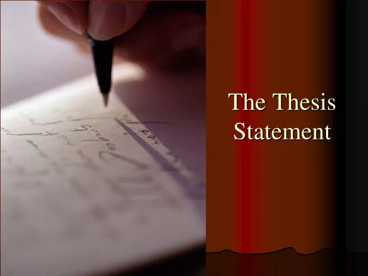 the thesis statement