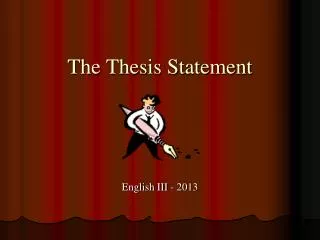 the thesis statement