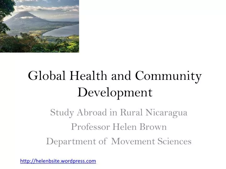 global health and community development