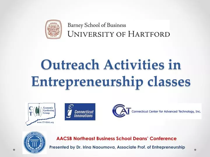 outreach a ctivities in entrepreneurship classes