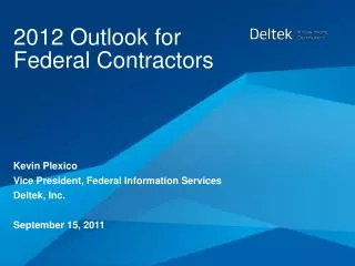 2012 Outlook for Federal Contractors