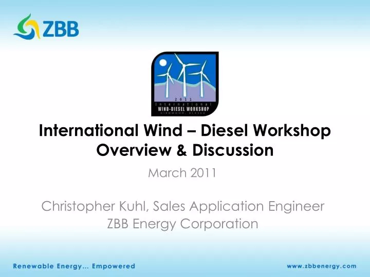 international wind diesel workshop overview discussion