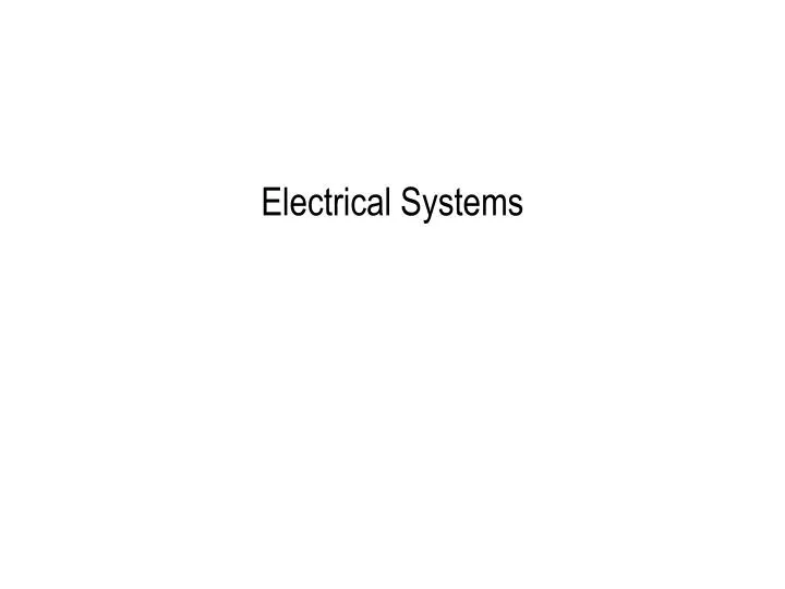 electrical systems