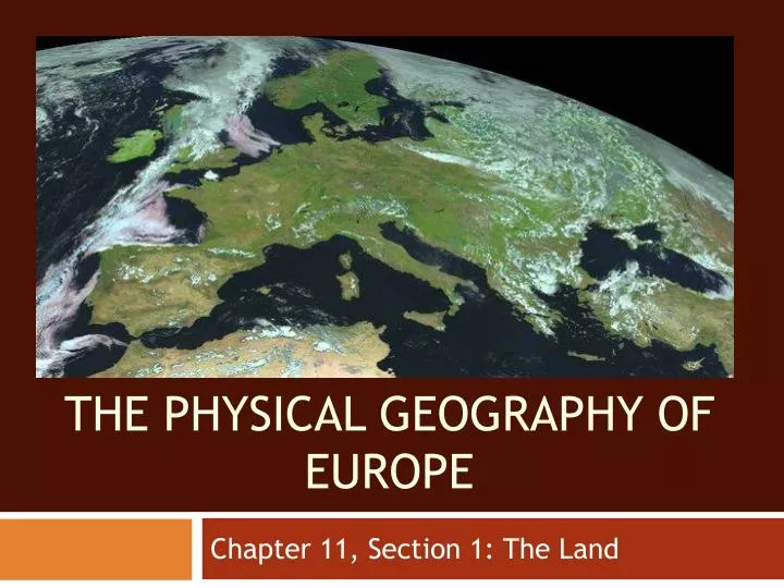 the physical geography of europe