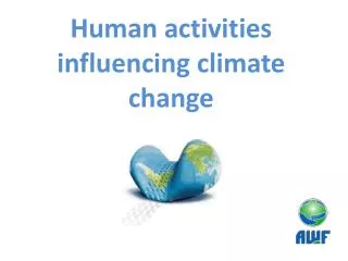 Human activities influencing climate change