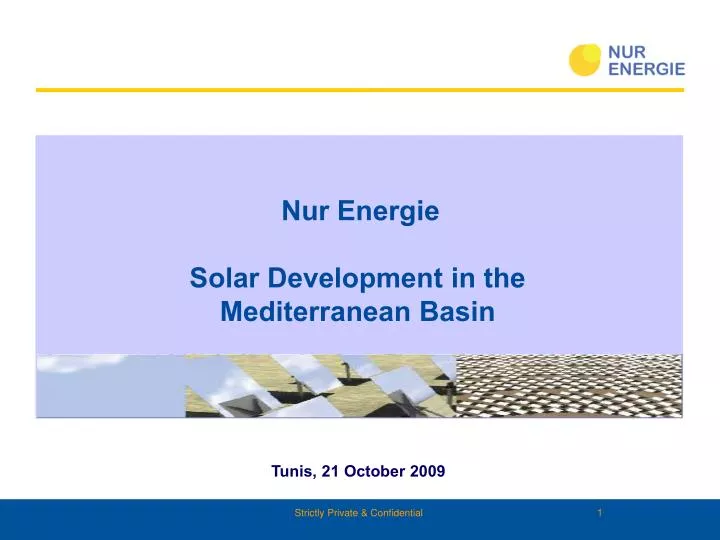 nur energie solar development in the mediterranean basin