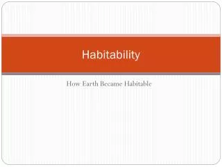 Habitability