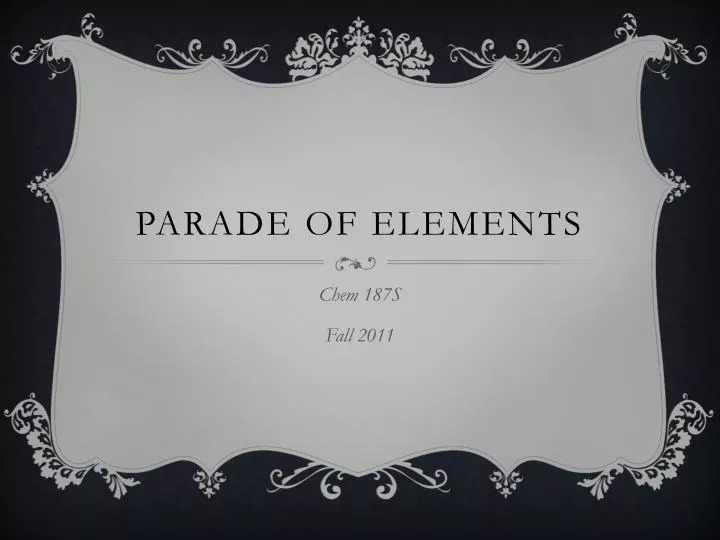 parade of elements