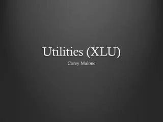 Utilities (XLU)