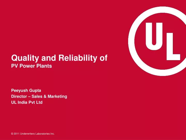 quality and reliability of pv power plants