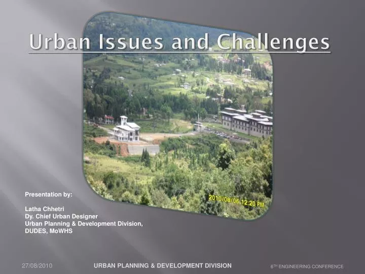 urban issues and challenges