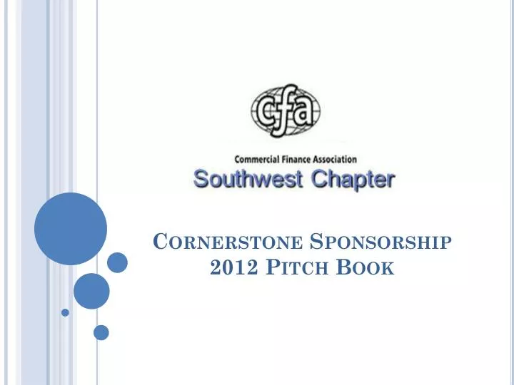cornerstone sponsorship 2012 pitch book