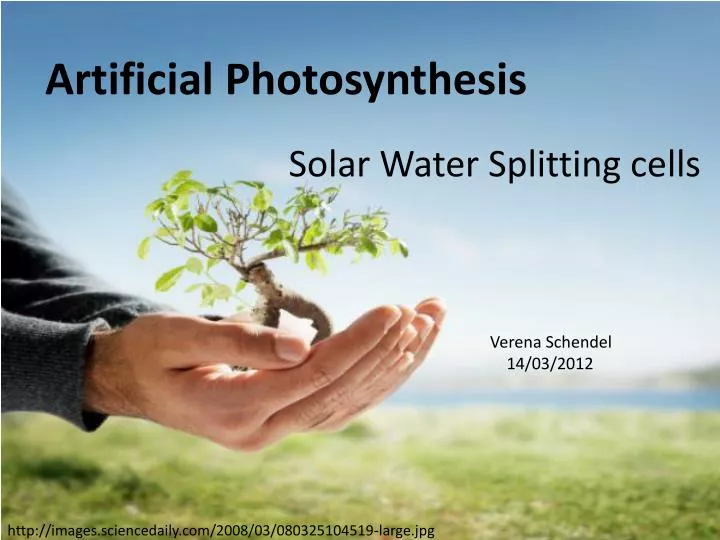 solar water splitting cells