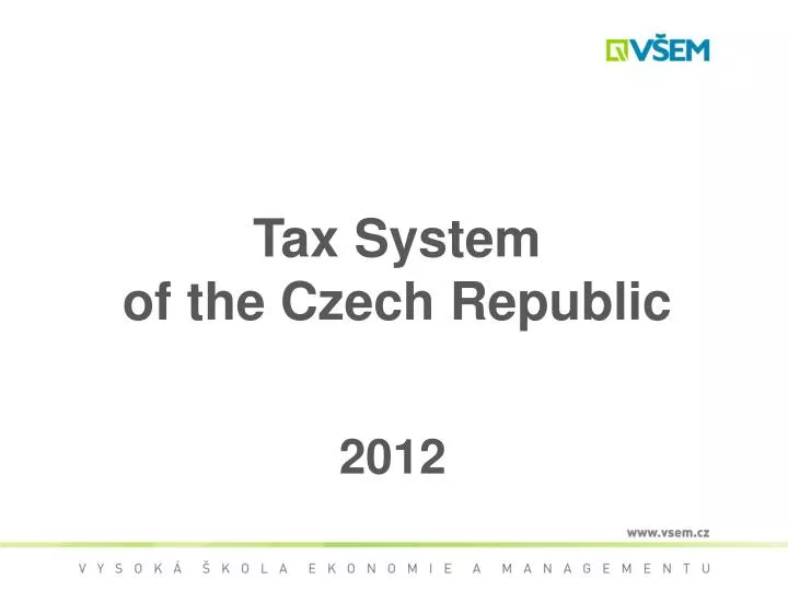 tax system of the czech republic