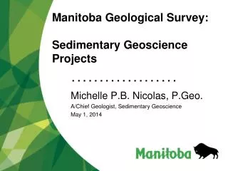 Manitoba Geological Survey: Sedimentary Geoscience Projects