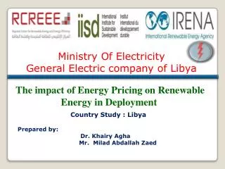 Ministry Of Electricity General Electric company of Libya
