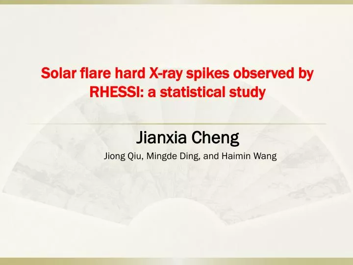 solar flare hard x ray spikes observed by rhessi a statistical study