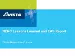 NERC Lessons Learned and EAS Report - slide 1