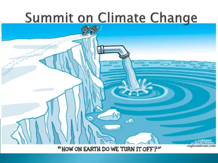 summit on climate change