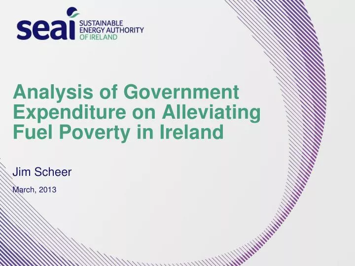 analysis of government expenditure on alleviating fuel poverty in ireland