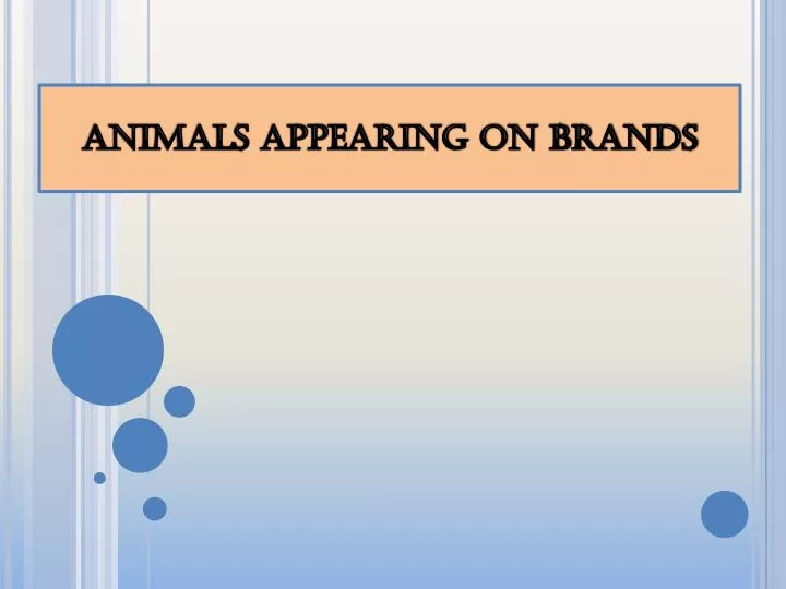 animals appearing on brands