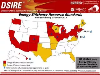 Energy Efficiency Resource Standards .