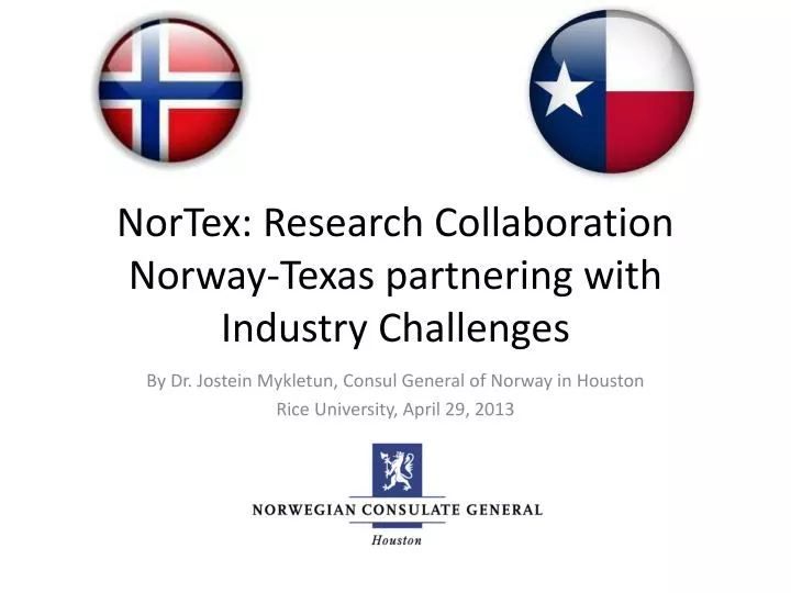 nortex research collaboration norway texas partnering with industry challenges