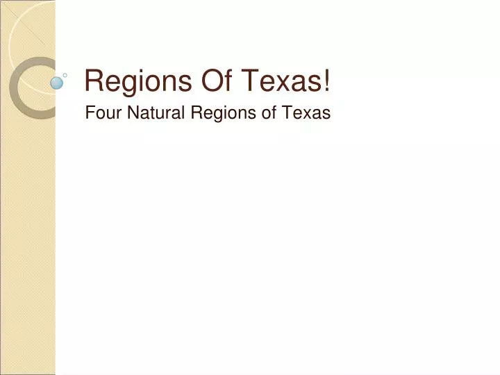 regions of texas