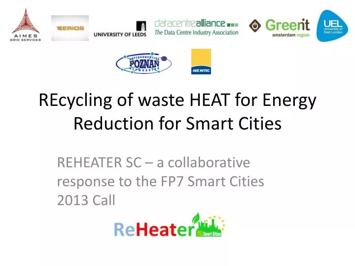 recycling of waste heat for energy reduction for smart cities