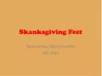 Skanksgiving Fest - Sponsorship Opportunities Fall 2012 - slide 1