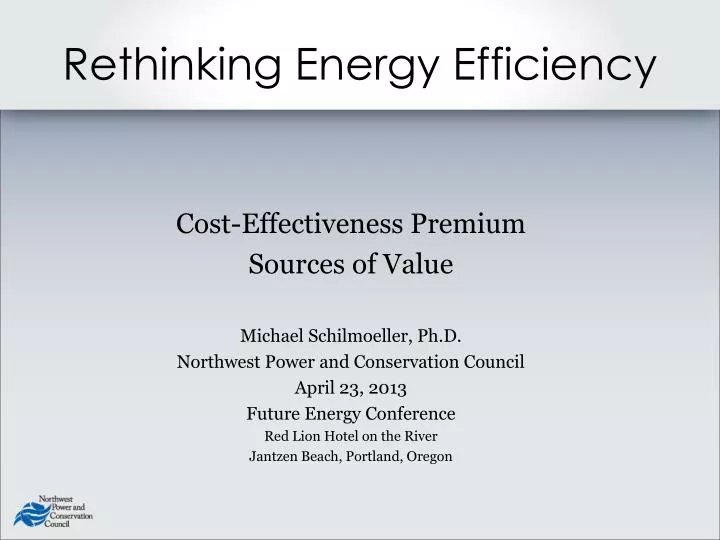 rethinking energy efficiency