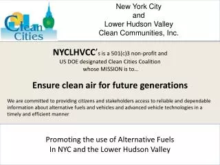 New York City and Lower Hudson Valley Clean Communities, Inc.