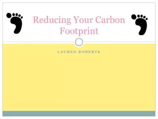 Reducing Your Carbon Footprint