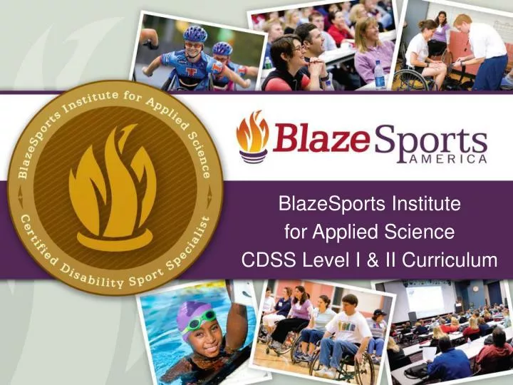 blazesports institute for applied science cdss level i ii curriculum