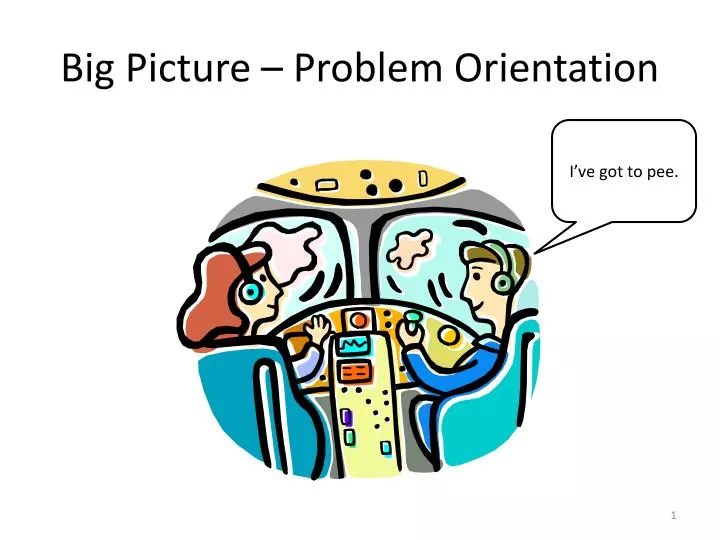 big picture problem orientation