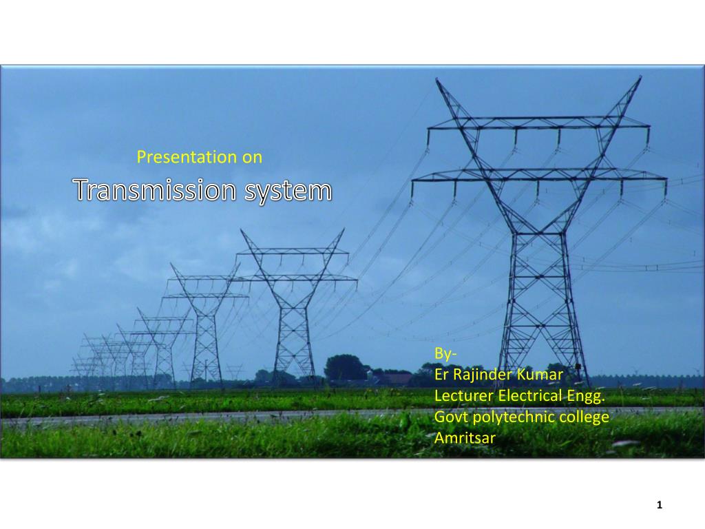 PPT - Transmission system PowerPoint Presentation, free download - ID ...
