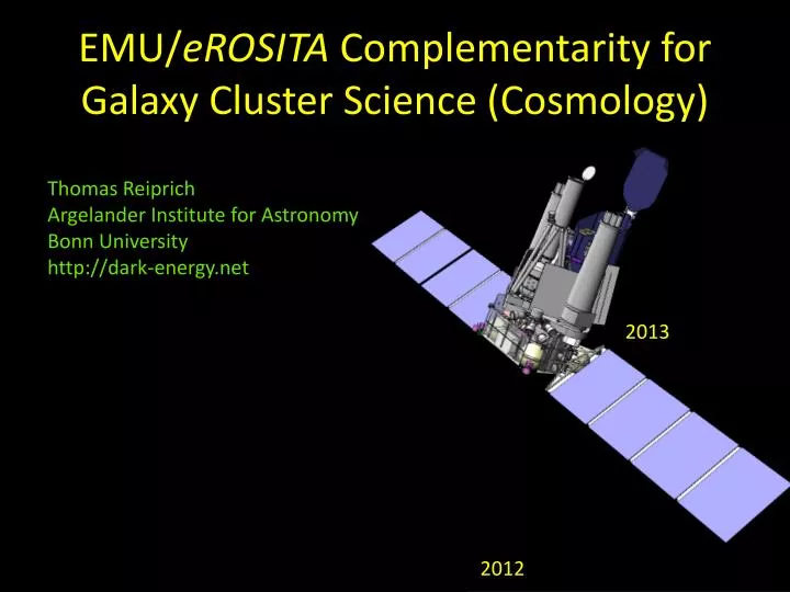 emu erosita complementarity for galaxy cluster science cosmology